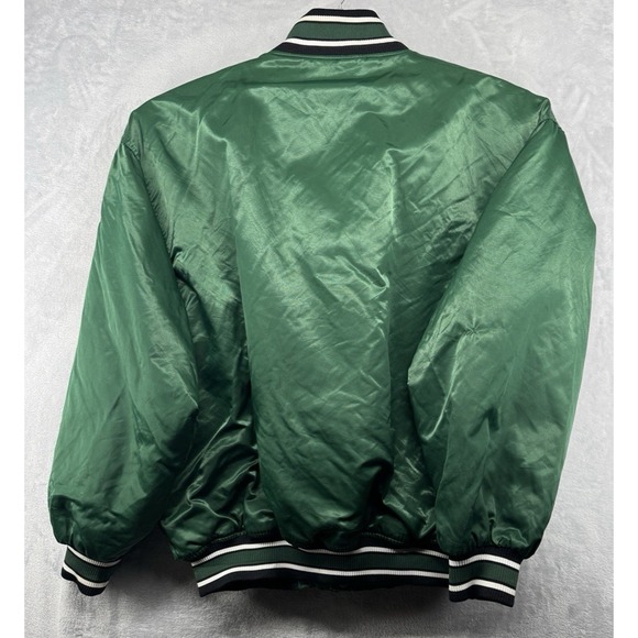 Starter Buffalo Bisons Vintage Satin Bomber Green Jacket Coat Men's Size 2XL EUC - Picture 2 of 9